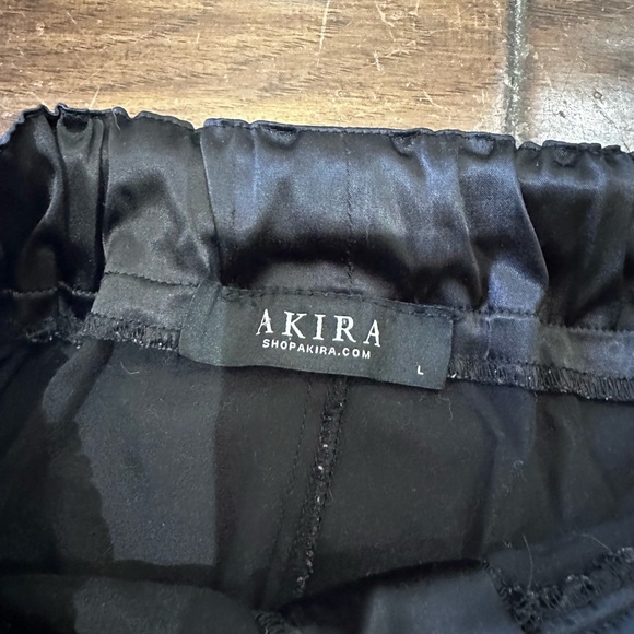 AKIRA Sleek Black Joggers - Picture 3 of 4